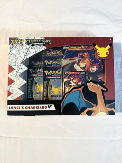Pokemon TCG Celebrations Collection Lance's Charizard V Box Sealed + Promo - Image 1