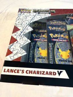 Pokemon TCG Celebrations Collection Lance's Charizard V Box Sealed + Promo - Image 3