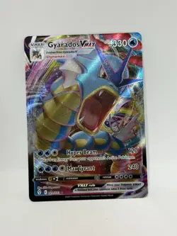 Pokemon Gyarados VMAX TCG Full Art Holo Ultra Rare Dynamax Card 029/203 - Image 1