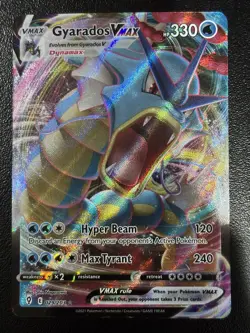 Pokemon Gyarados VMAX TCG Full Art Holo Ultra Rare Dynamax Card 029/203 NM - Image 1