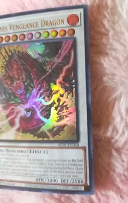 Yu-gi-oh! Snake-Eyes Vengeance Dragon ALIN-EN040 1st Edition Ultra Rare - Image 3