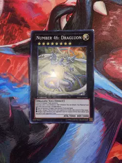 Yugioh! Number 46: Dragluon SHSP-EN050 Super Rare 1st Edition Moderate Play - Image 1