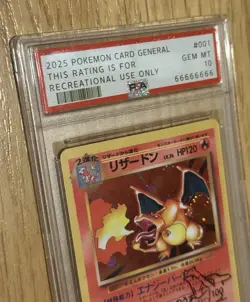 Custom PSA Mitsuhiro Arita Charizard Signed Art Print Pokemon Display Gift Card - Image 3