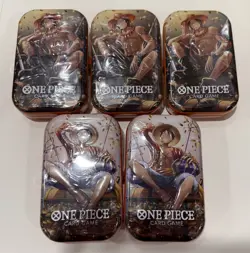 One Piece Tin Pack Vol 2 | TS-02 OP-13 Factory Sealed - 5 Tins - Image 1