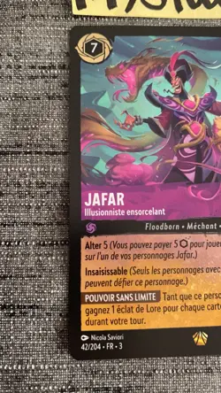 Carte Lorcana Disney TCG Jafar 42/204 Legendaire Francais Chapitre 3 - Image 3