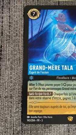 Carte Lorcana Disney TCG Grand-mere Tala 143/204 Legendaire Chapitre 3 Francais - Image 3