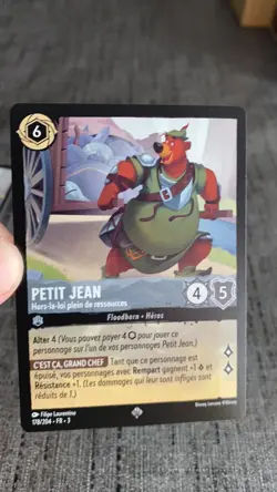 Carte Lorcana Disney TCG Petit Jean 178/204 Super Rare Chapitre 3 Francais - Image 4