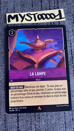 Carte Lorcana Disney TCG La Lampe 64/204 Rare Chapitre 3 Francais - Image 1