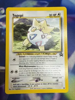 Pokemon Card - Togepi #30 WOTC Black Star Promo - Near Mint - Free Postage! - Image 1