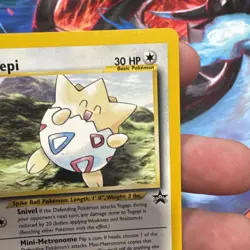 Pokemon Card - Togepi #30 WoTC Black Star Promo - Image 3