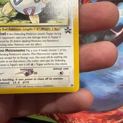 Pokemon Card - Togepi #30 WoTC Black Star Promo - Image 4