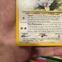 Pokemon Card - Togepi #30 WoTC Black Star Promo - Image 5