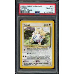 PSA 10 GEM MINT Togepi #30 WOTC Black Star Promo Pokemon Card - Image 1