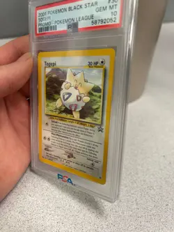 PSA 10 GEM MINT Togepi #30 WOTC Black Star Promo Pokemon Card - Image 5