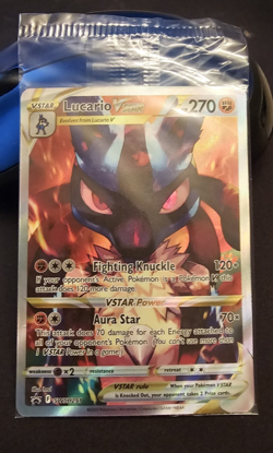 Pokemon Card - Lucario VSTAR Sealed Promo SWSH291 - Crown Zenith ETB - Image 1