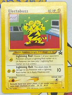 Electabuzz #46 Black Star Promo Pokemon Card WOTC !! - Image 1