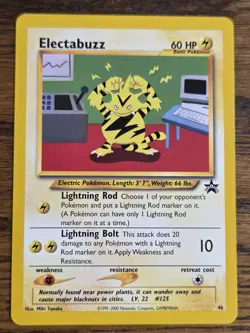 Pokemon Wotc Black Star Promo # 46/53 Electabuzz,,check pictures,,pretty - Image 1