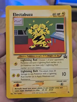 Pokemon Wotc Black Star Promo #46 Electabuzz - Image 1