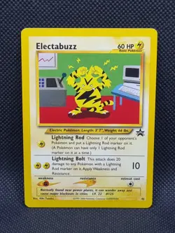 ELECTABUZZ #46 Black Star Promo Set WOTC Original 2002 - Light Play Pokemon Card - Image 2