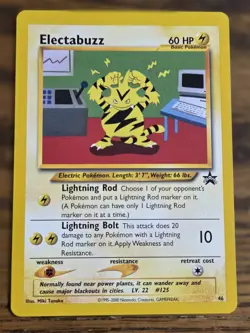 Pokemon Wotc Black Star Promo # 46/53 Electabuzz,,check pictures,,pretty - Image 1