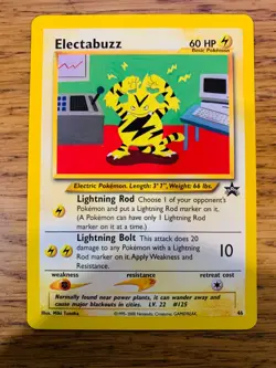 Electabuzz No.46 WOTC Black Star Promo Pokemon Card! FAST & FREE P&P! - Image 2