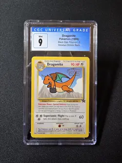 Pokemon TCG 1999 Dragonite 5 WOTC Black Star Promo Card Graded CGC 9 - Image 1