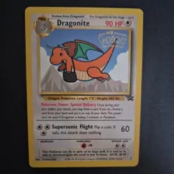Pokemon Dragonite Black Star Movie Promo 2000 #5 NM WOTC PROMO Vintage TCG Card - Image 1