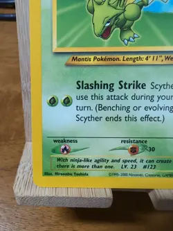 SCYTHER # 45 Black Star Promo - Vintage 2000 WOTC Pokemon - NM - Image 3