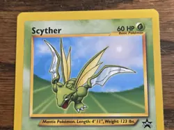 Pokemon Wotc Black Star Promo # 45 SCYTHER *nice card look* - Image 2