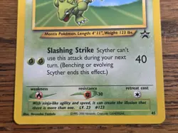 Pokemon Wotc Black Star Promo # 45 SCYTHER *nice card look* - Image 3