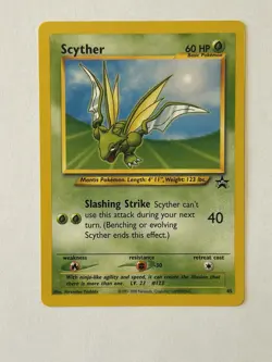 Pokemon Scyther BLACK STAR Promo 45 - WotC - League 2002 - NM - Image 1