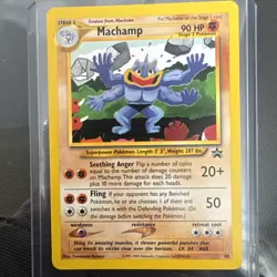 Pokemon Wotc Black Star Promo # 43 Machamp,,not played - Image 1