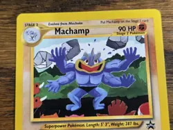 Pokemon Wotc Black Star Promo # 43 Machamp,,not played - Image 2