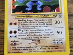 Pokemon Wotc Black Star Promo # 43 Machamp,,not played - Image 3