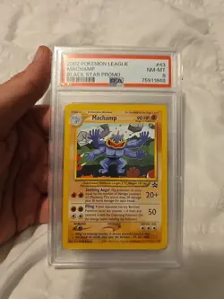 Machamp PSA 9 Pokemon Card. WOTC Black Star Promo #43. 2002 MINT Graded Rare - Image 1