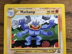 Pokemon Wotc Black Star Promo # 43 Machamp,,not played - Image 2