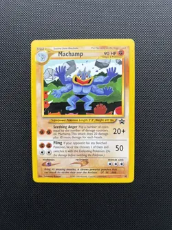 Pokemon Card Black Star Promo Machamp 43 WOTC - Image 1