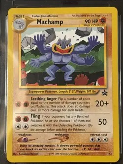 Machamp 2000 Pokemon Black Star Promo - Pokemon League #43 Wotc CGC 9 Mint - Image 2