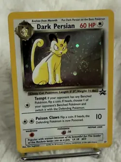 Pokemon TCG Dark Persian Holo Black Star Promo 17 with Swirl WOTC NM - Image 4