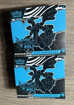 Pokemon TCG Scarlet Violet Black Bolt Elite Trainer Box ETB Lot Of x2 New SEALED - Image 1