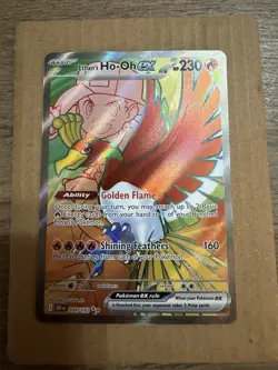 Pokemon TCG Ethan's Ho-Oh EX 209/182 S&V Destined Rivals Ultra Rare Holo Card - Image 1
