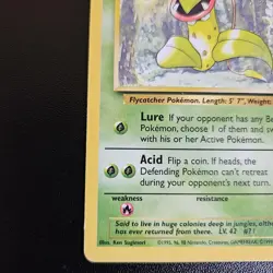 Victreebel 30/64 Rare Jungle Unlimited Pokemon TCG 1999 MP Vintage - Image 5