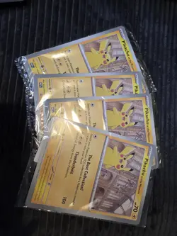 4 x Pokemon TCG Promo Oversized Card - Pikachu at the Museum (Sealed) - UK - Image 4