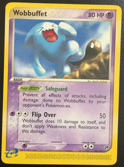 Pokemon Wobbuffet TCG Card 26/100 EX Sandstorm 2003 Non-Holo MP ** - Image 1