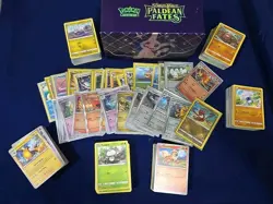 Pokemon Card Lot 500 With 40 Holo, Rares, Reverse Foils, EX, GX- Gift Box Bulk - Image 1