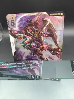 Gundam Card Game GD01 GD01-066 Justice Gundam LR - Pack Fresh English - Image 3