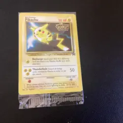 Pokemon Pikachu Rare 1999 Film Black Star Promo Card - Image 1
