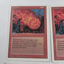 Fireball Revised x4 Playset Vintage Magic the Gathering White Border MTG Card LP - Image 4