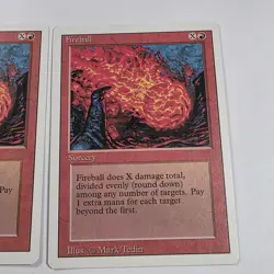 Fireball Revised x4 Playset Vintage Magic the Gathering White Border MTG Card LP - Image 5