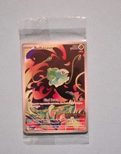 Bulbasaur 133/132 Pokemon Mega Evolution Box Topper Stamped Promo Sealed - Image 1